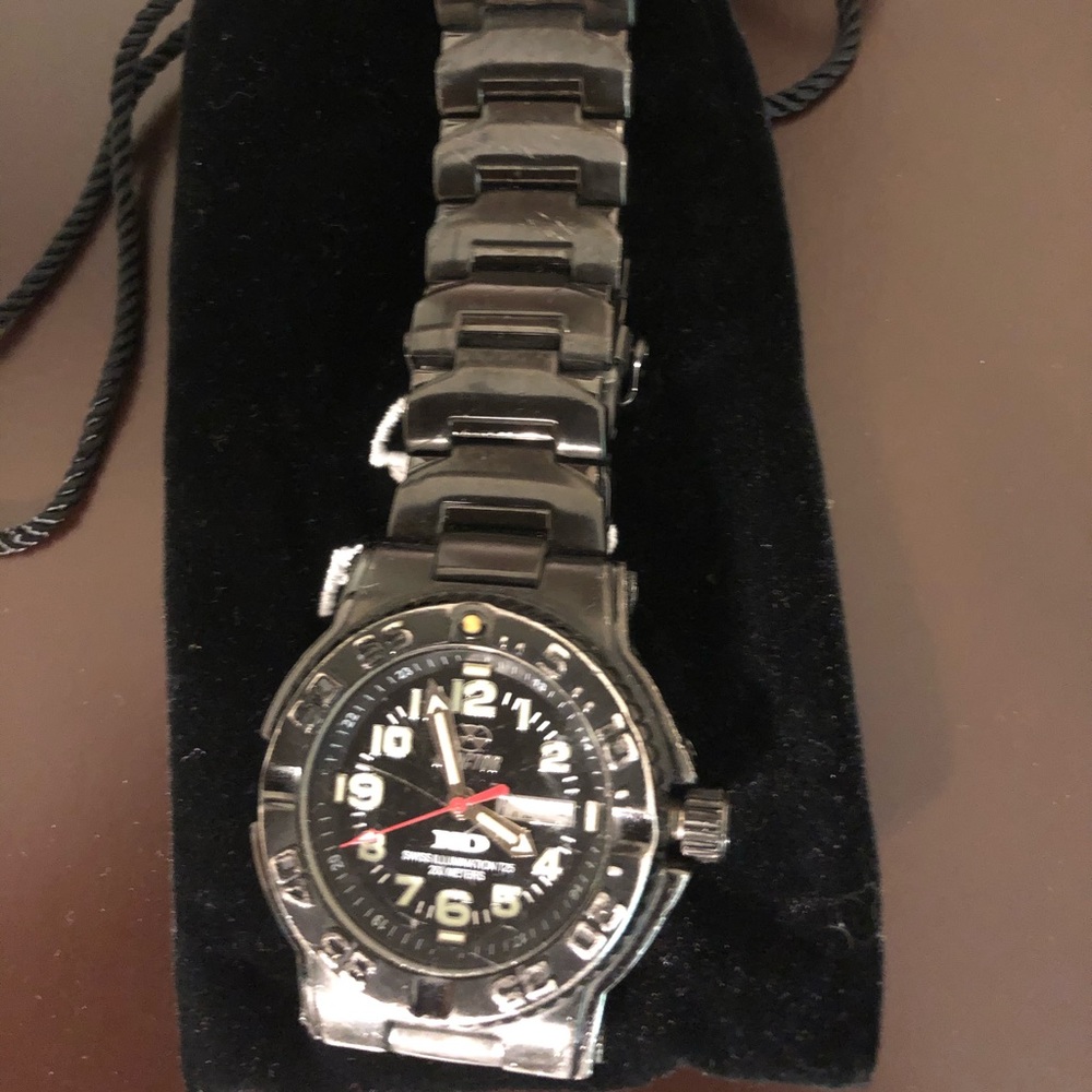 Reactor men’s watch black stainless steel